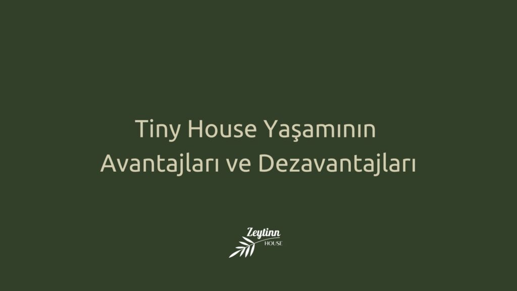 Tiny House Yaşamının Avantajları Ve Dezavantajları - ZeytinnHouse
